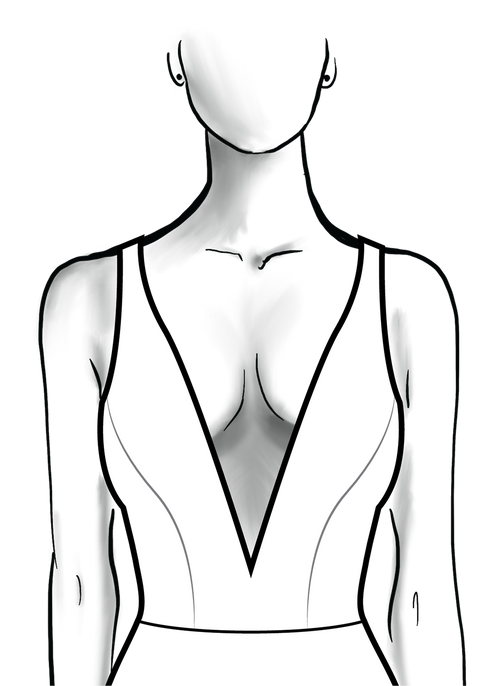 Plunge Neckline Adjustment