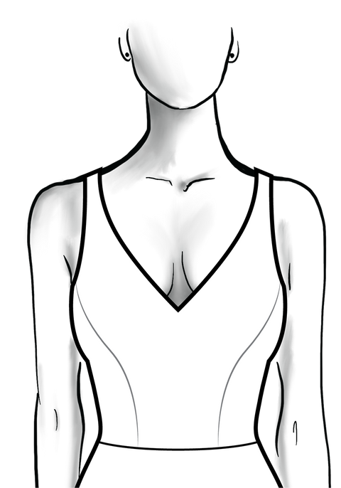 Modest Neckline Adjustment